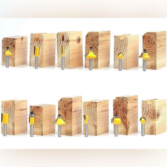 Carbide 1/4" Shank Classical Router Bits 24 Piece DIY Kit-Woodworking Tool - Picture 9 of 11